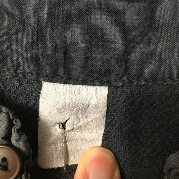 Cotton Palm V NECK 1/4 Button Front large camp paradise relax gray Vintage beach - Picture 2 of 9